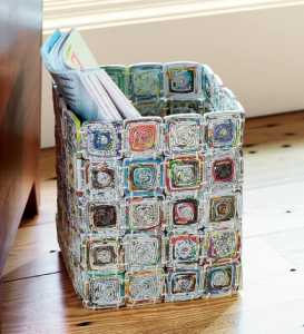 Newspaper Arts & Crafts Organizer - Craft Projects For Kids