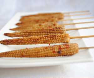 grilled baby corn