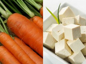 Carrot-Tofu Paratha